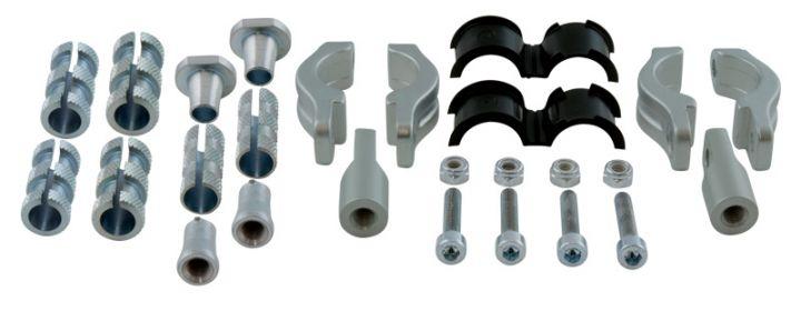 R-TECH HANDGUARD FITTING KIT 22-28mm, Fit All Race Tech Handguards