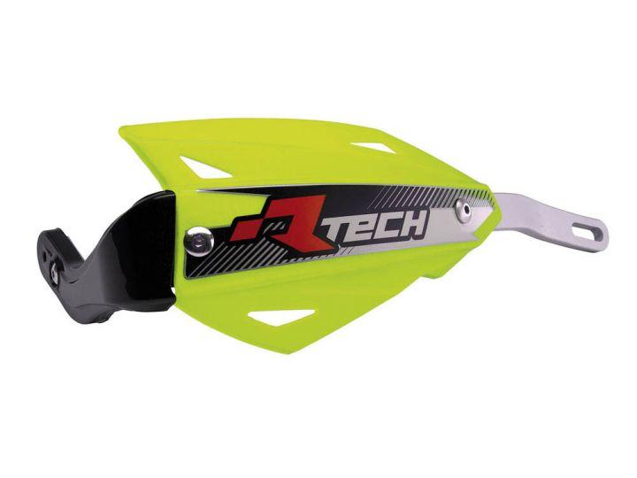 R-TECH FLO YELLOW VERTIGO HANDGUARDS WITH BAR