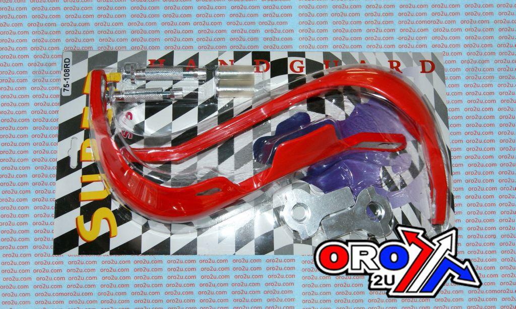 RED PRO-RALLY HANDGUARDS + FITTING KIT