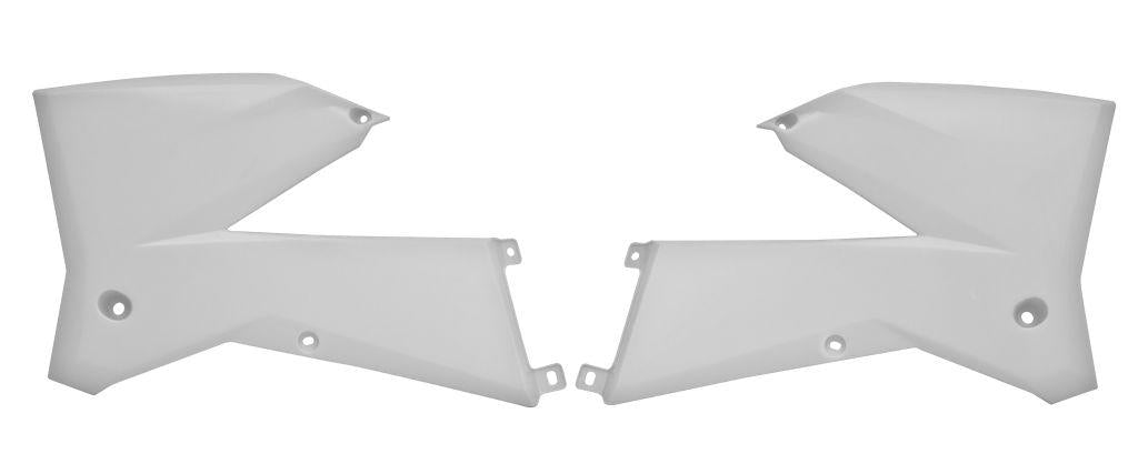 R-TECH WHITE RADIATOR SCOOPS KTM SX/SX-F 2005-2006, EXC/EXC-F 2005-2007