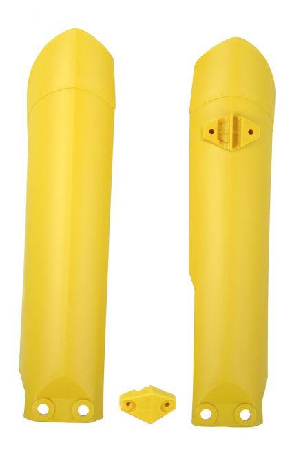R-TECH YELLOW LOWER FORK GUARDS KTM SX85 2004-2017, HUSQVARNA TC85 2014-2017