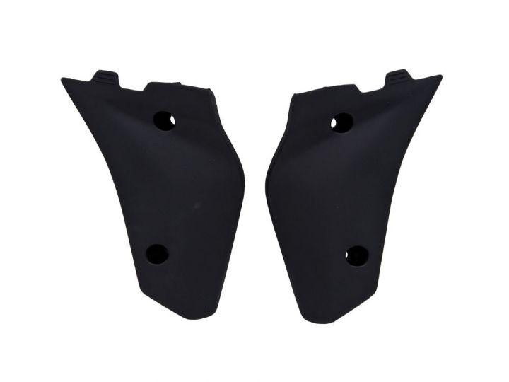 R-TECH BLACK LOWER RADIATOR SCOOPS HUSQ CR/WR 125 05-08, CR/WR 250/300 06-13