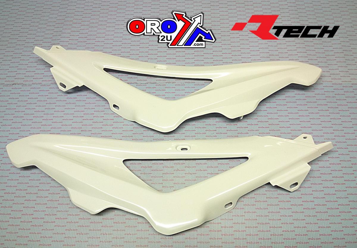R-TECH WHITE RADIATOR SCOOP HUSQVARNA TC/TE 449/511 2011 2013