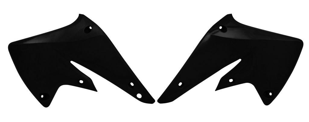 R-TECH BLACK RADIATOR SCOOPS KAWASAKI KX250F 2004-2005