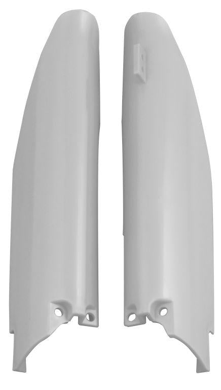 R-TECH WHITE LOWER FORK GUARDS SUZUKI RM-Z250 2010-2018, RM-Z450 2010-2017