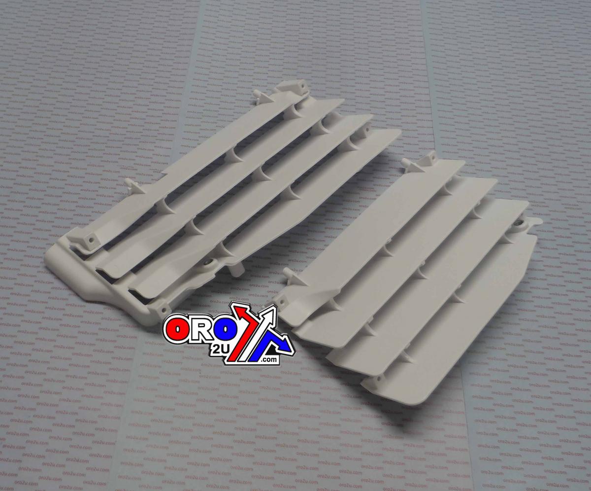 POLISPORT WHITE RAD LOUVERS/COVERS SUZUKI RM-Z250 2010-2018