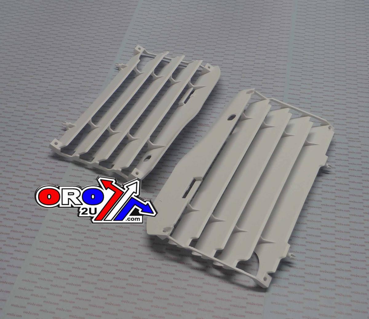 POLISPORT WHITE RAD LOUVERS/COVERS HONDA CRF450R 2009-2012