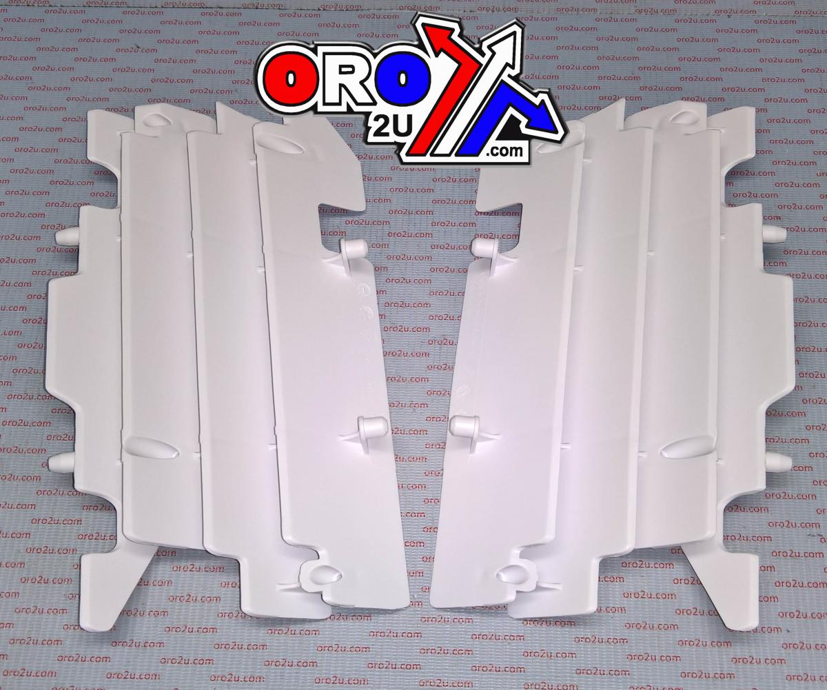 POLISPORT WHITE RAD LOUVERS/COVERS HONDA CR125/250 2004