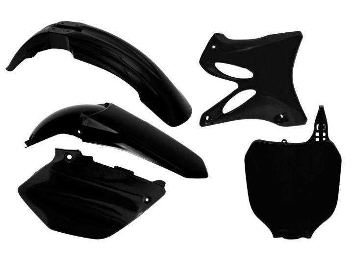 R-TECH BLACK PLASTIC KIT/5 YAMAHA YZ125 2002-2005, YZ250 2002-2005