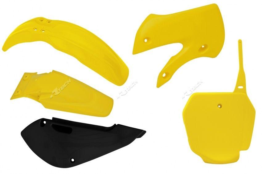 R-TECH OEM STYLE YELLOW PLASTIC KIT/5 SUZUKI RM85 2003-2024, OEM 2017