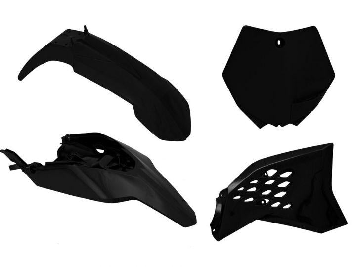 PLASTIC KIT/4 12-15 KTM SX65 BLACK RACETECH KITKTM-NR0-511