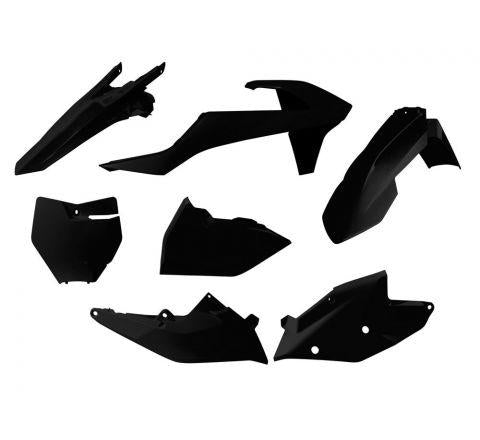 R-TECH BLACK PLASTIC KIT/6 KTM SX/SX-F 2016-2018, XC/XC-F 2017-2018