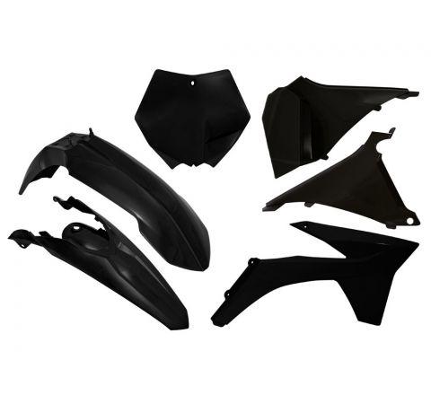R-TECH BLACK PLASTIC KIT/6 KTM SX125/150/250 2011
