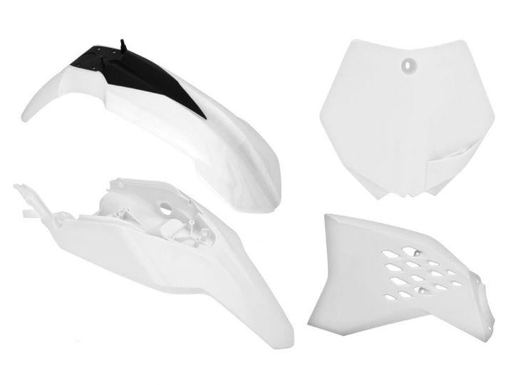 R-TECH WHITE PLASTIC KIT/4 KTM SX65 2009-2011