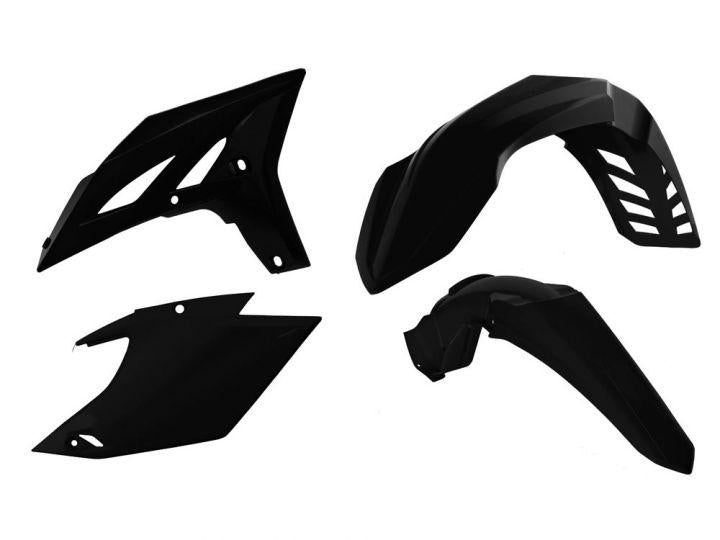 R-TECH BLACK PLASTIC KIT YAMAHA WR450F 2012-2015