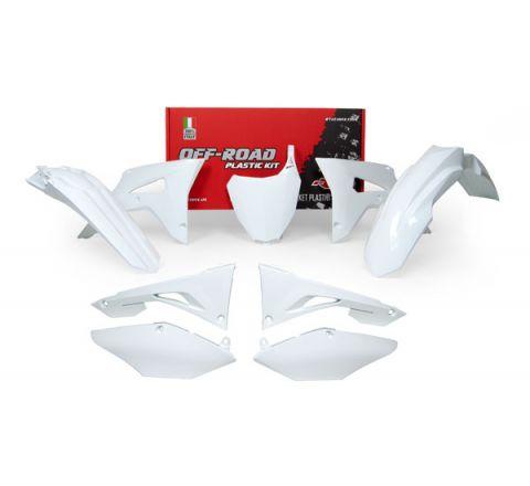 R-TECH WHITE PLASTIC KIT HONDA CRF450R 2017-2018, CRF250R 2018