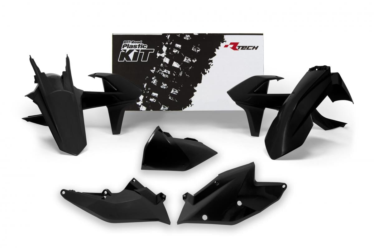 R-TECH BLACK PLASTIC KIT/5 KTM EXC/EXC-F 250-500 17-19, XC-W 125/150 17-19