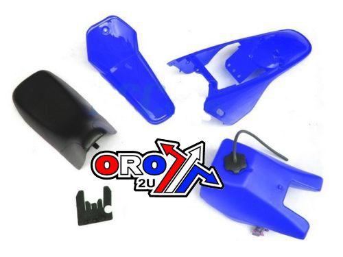 SEAT + BLUE TANK & FENDER KIT YAMAHA PW80