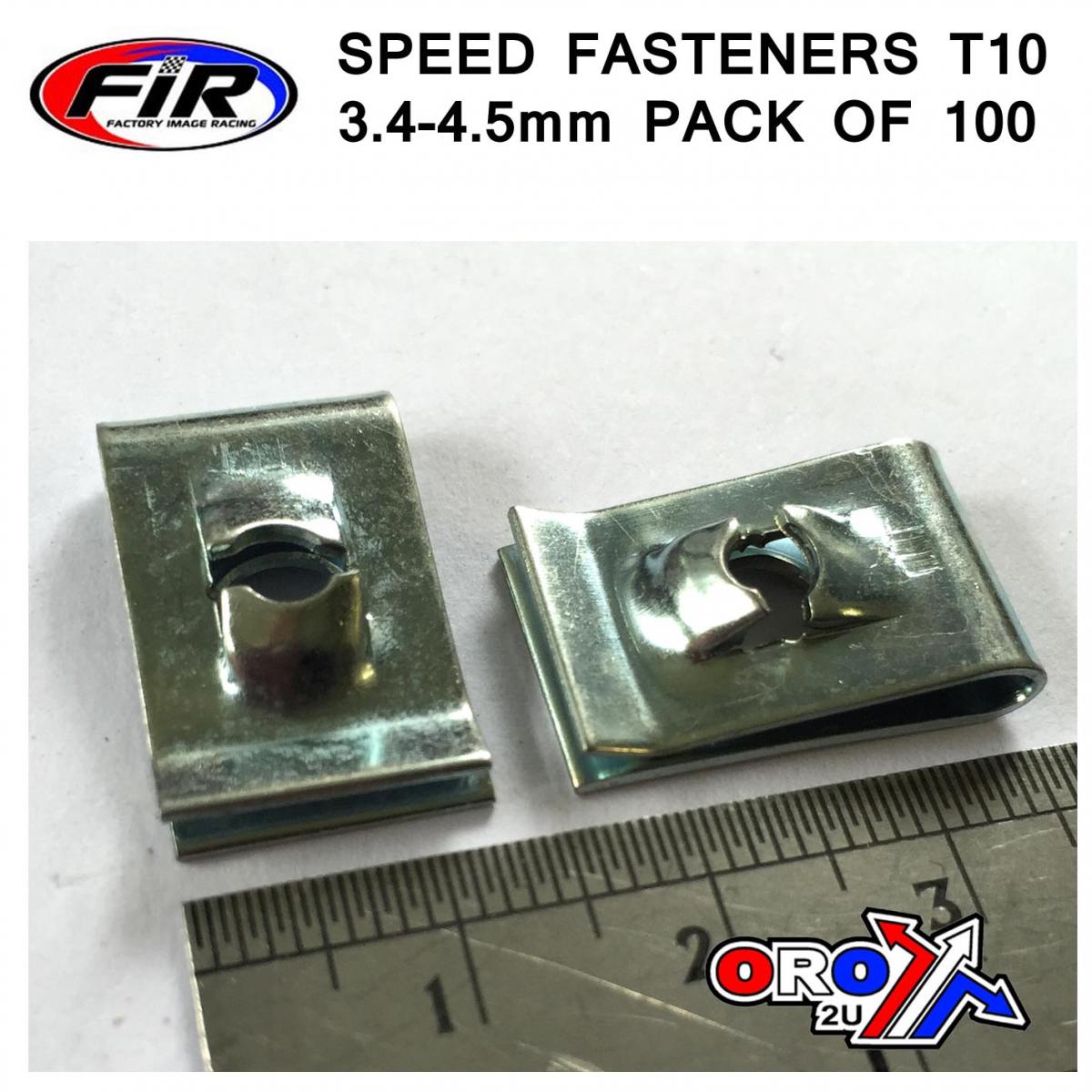 SPEED FASTENERS T10 3.4-4.5mm, PACK OF 100