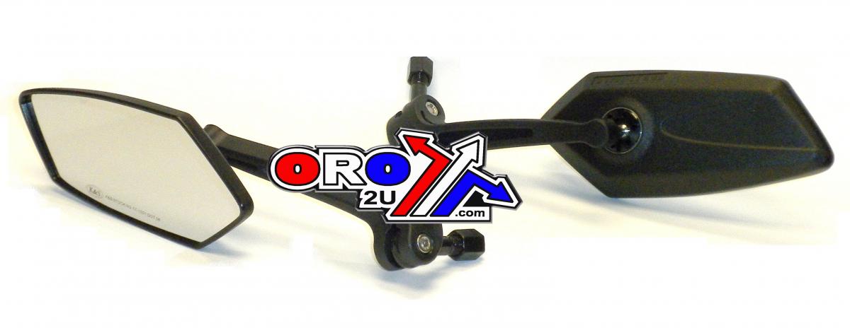 BLACK HI-DENSITY MIRROR 10mm THREAD