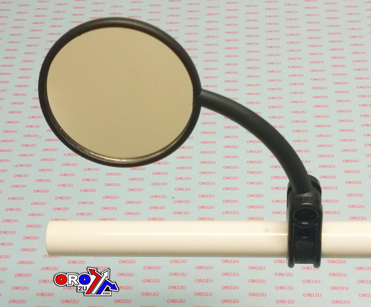 UNIVERSAL LEFT HAND SMALL ROUND BLACK MIRROR