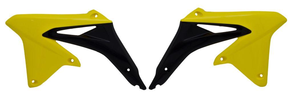 R-TECH BLACK RADIATOR SCOOPS SUZUKI RM-Z450 2008-2017, RMX450Z 2010-2017
