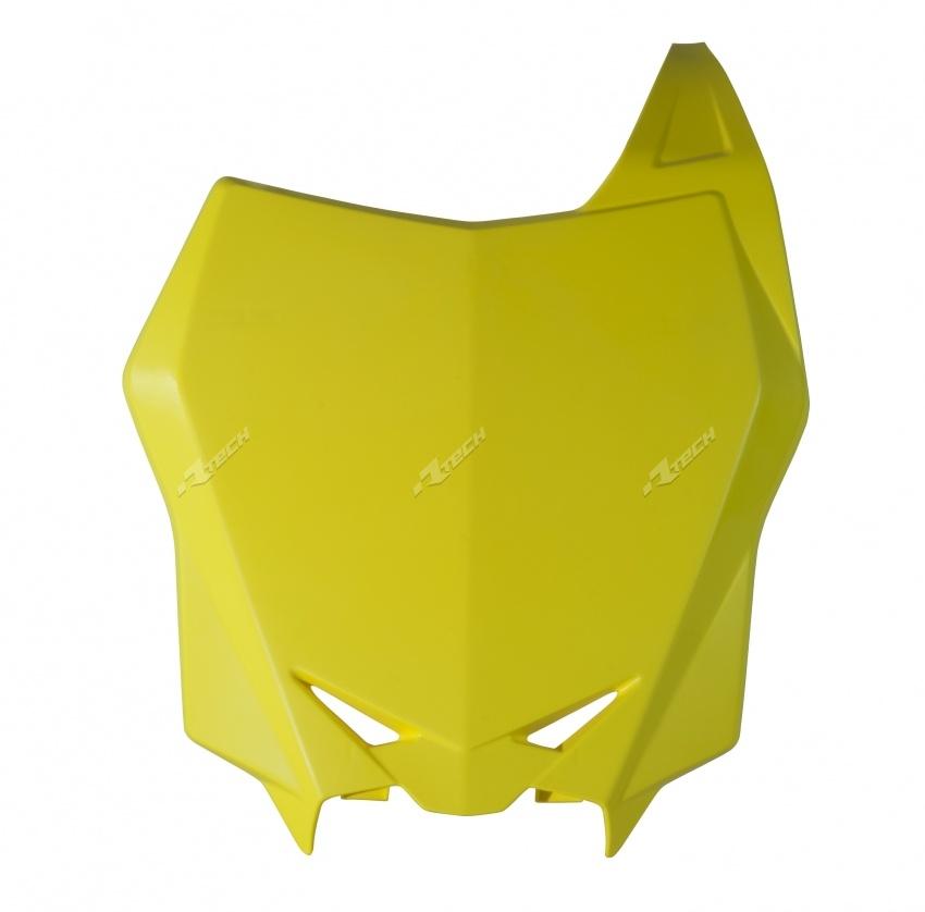 R-TECH YELLOW FACTORY FRONT PLATE SUZUKI RM-Z250 2010-2018, RM-Z450 2008-2017