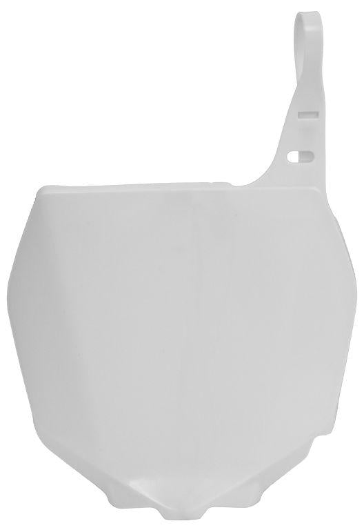 R-TECH WHITE FRONT PLATE SUZUKI RM125/250 01-11, RM-Z250 07-09, RM-Z450 05-07