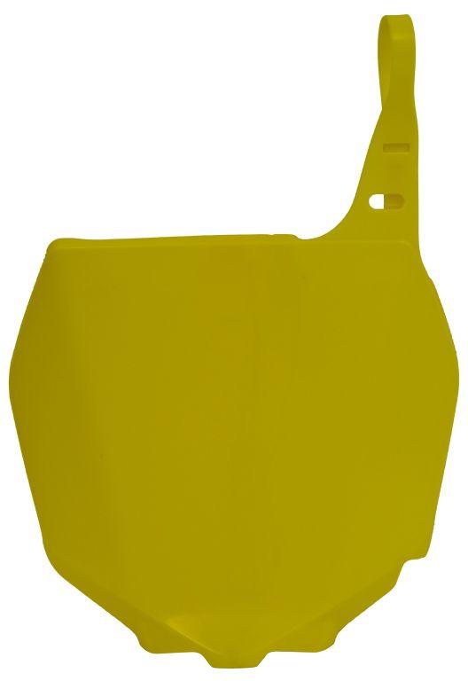 R-TECH YELLOW FRONT PLATE SUZUKI RM125/250 01-11, RM-Z250 07-09, RM-Z450 05-07