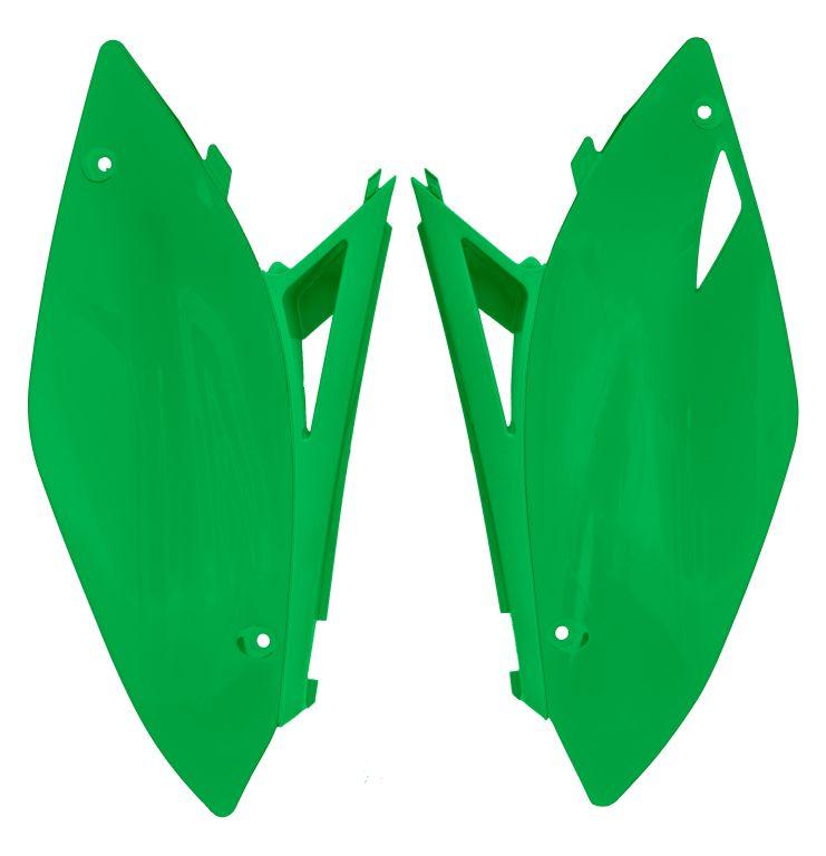 R-TECH FLO GREEN SIDE PANELS KAWASAKI KX250F 2009-2012, KX450F 2009-2011
