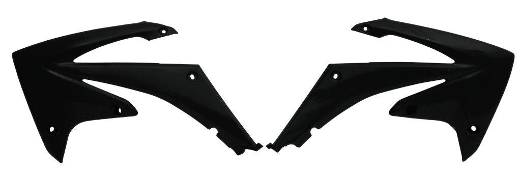 R-TECH BLACK RADIATOR SCOOPS HONDA CRF250R 2010-2013, CRF450R 2009-2012
