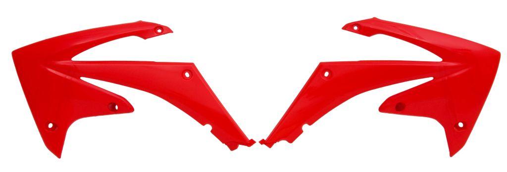 R-TECH RED RADIATOR SCOOPS HONDA CRF250R 2010-2013, CRF450R 2009-2012
