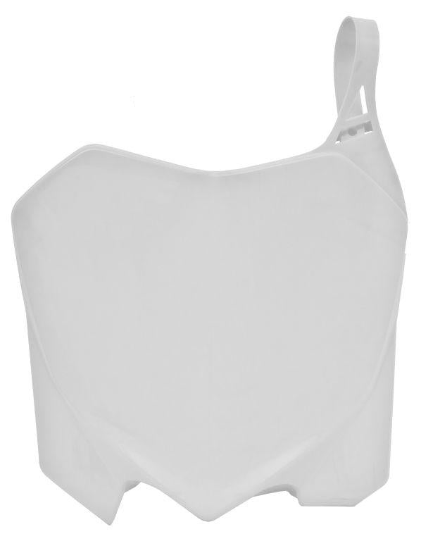 R-TECH WHITE FRONT PLATE HONDA CRF250R 2010-2013, CRF450R 2009-2012