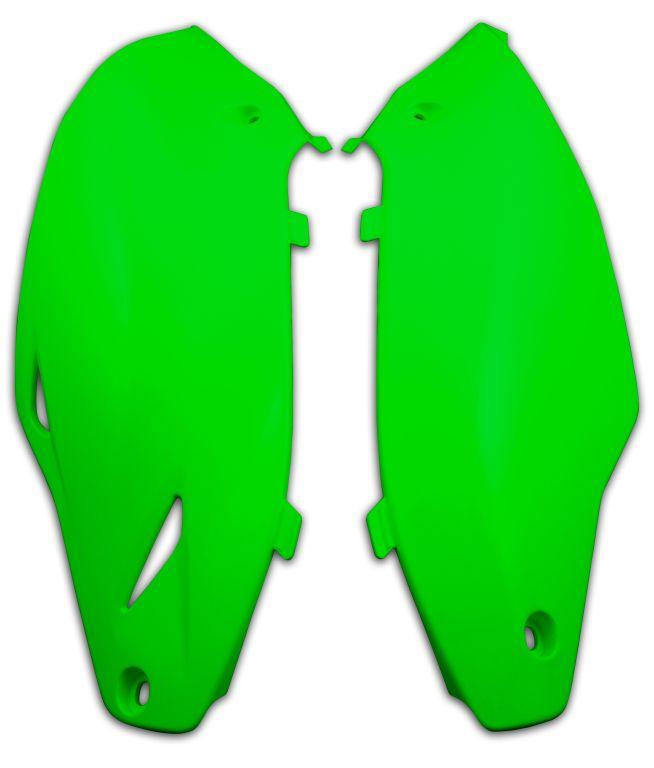R-TECH GREEN SIDE PANELS KAWASAKI KX250F 2013-2016, KX450F 2012-2015