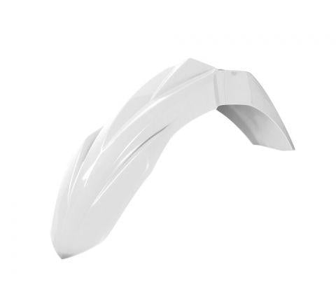 R-TECH WHITE FRONT FENDER KAWASAKI KX250F 17-24, KX450F 16-24, KX250/450X 21-23