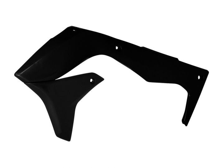 R-TECH BLACK RADIATOR SCOOPS KAWASAKI KX450F 2016-2018