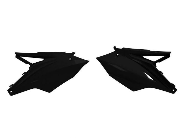R-TECH BLACK SIDE PANELS KAWASAKI KX250F 2017-2020, KX450F 2016-2018
