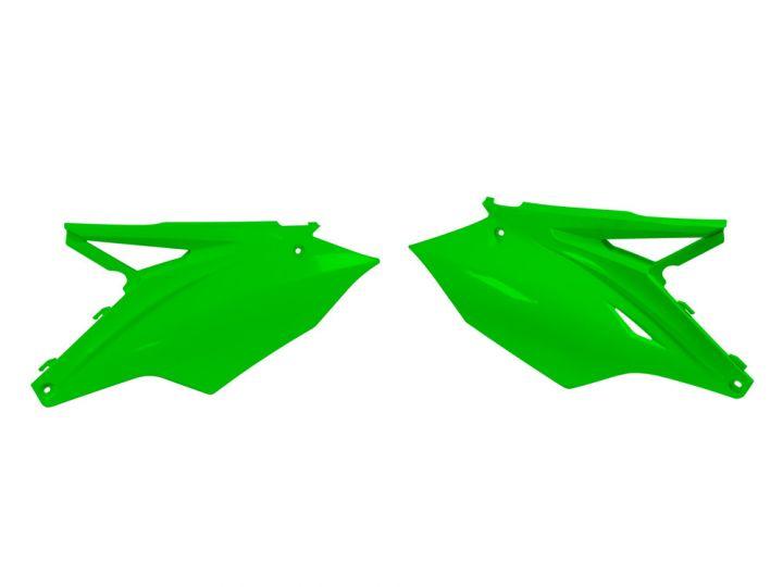 R-TECH GREEN SIDE PANELS KAWASAKI KX250F 2017-2020, KX450F 2016-2018