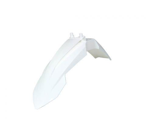 R-TECH WHITE FRONT FENDER KTM SX65 2016-2023, GAS GAS MC65 2021-2023