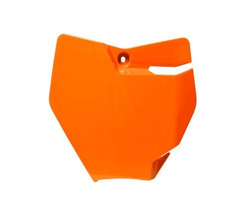 R-TECH ORANGE FRONT PLATE KTM SX65 2016-2023, GAS GAS MC65 2021-2023