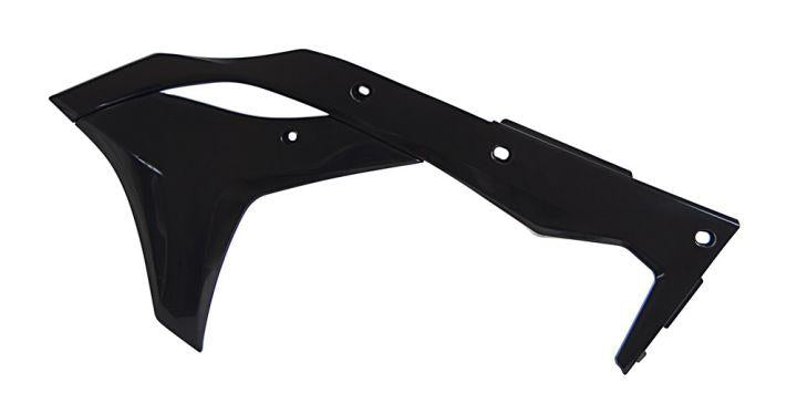 R-TECH BLACK RADIATOR SCOOPS KAWASAKI KX250F 2017-2020