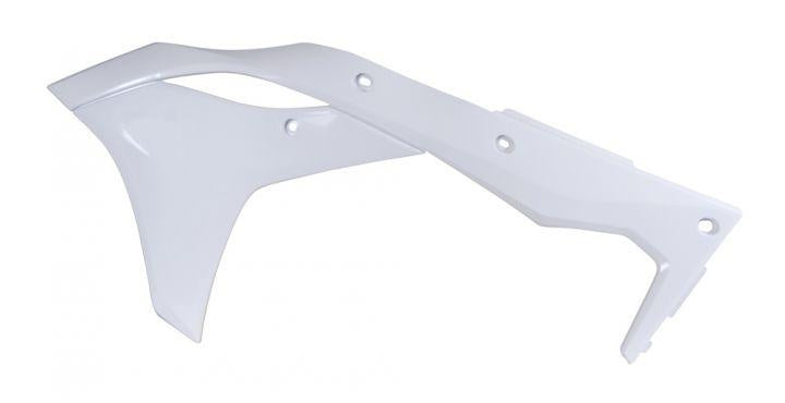 R-TECH WHITE RADIATOR SCOOPS KAWASAKI KX250F 2017-2020