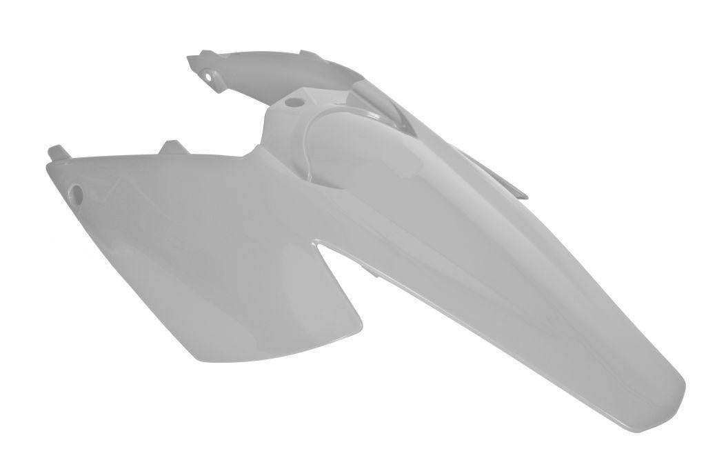 R-TECH WHITE REAR FENDER SIDE PANEL KTM SX/SX-F 125-525 04-06, EXC 125-525 04-07