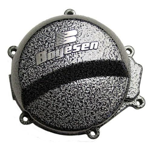 IGNITION COVER 06-18 KX65, BOYESEN SC-10D, SILVER BLACK