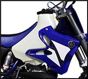 02-16 YZ125/250 3.9usg WHITE CLARKE FUEL TANK 11435