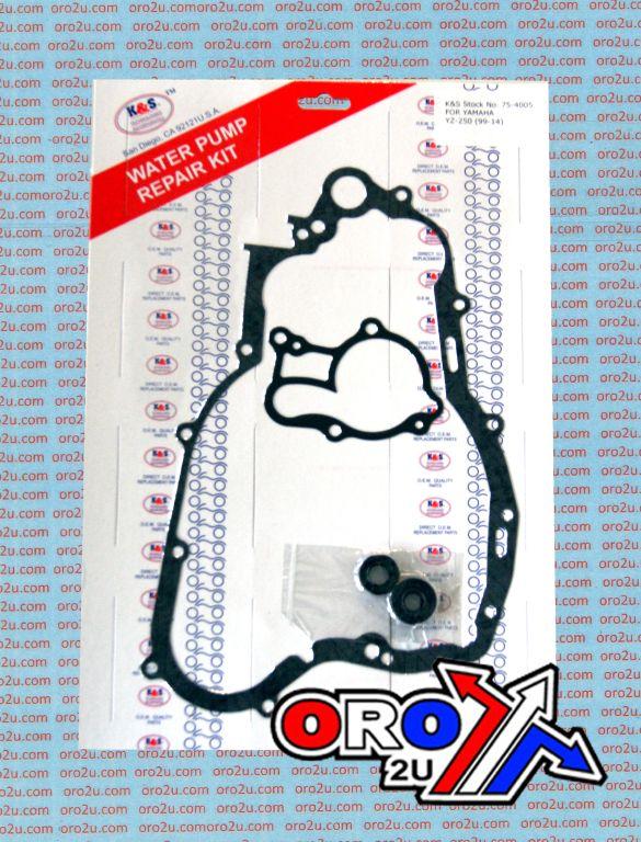 K&S WATER PUMP KIT YAMAHA YZ250/X 1999-2025, FANTIC XX250 2022-2025