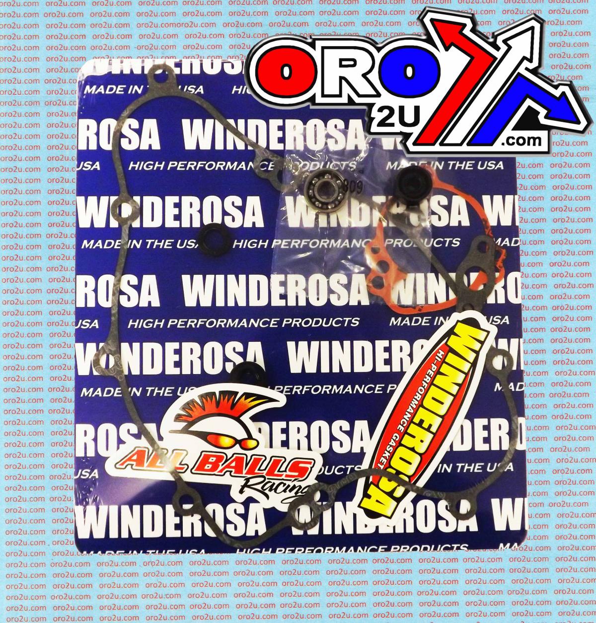 WINDEROSA WATER PUMP GASKET KIT KAWASAKI KX65 2006-2025, With Bearing