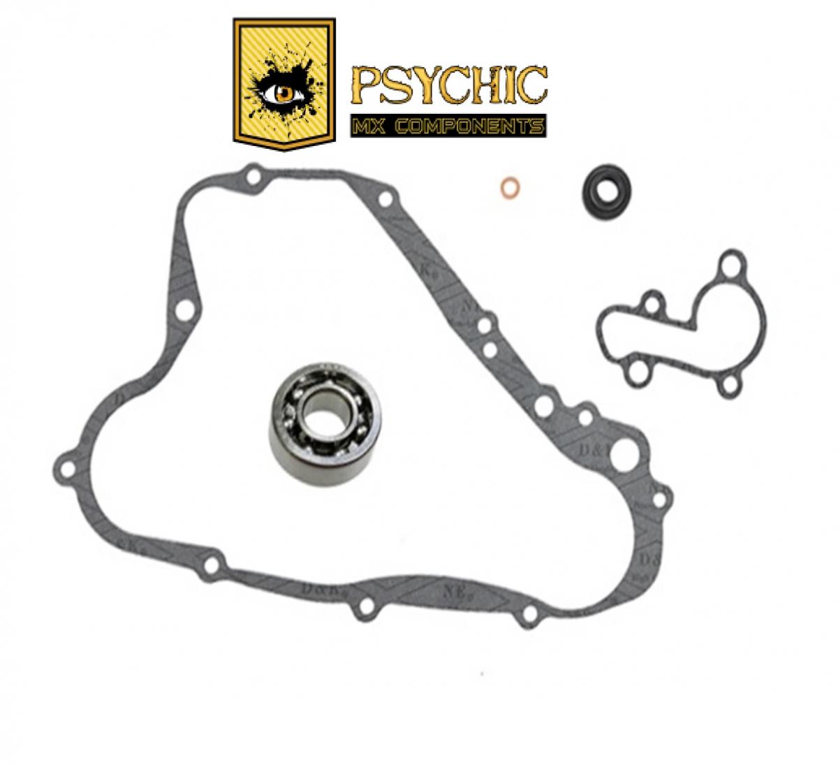 PSYCHIC WATER PUMP GASKET KIT SUZUKI RM85 2002-2023, With Bearing