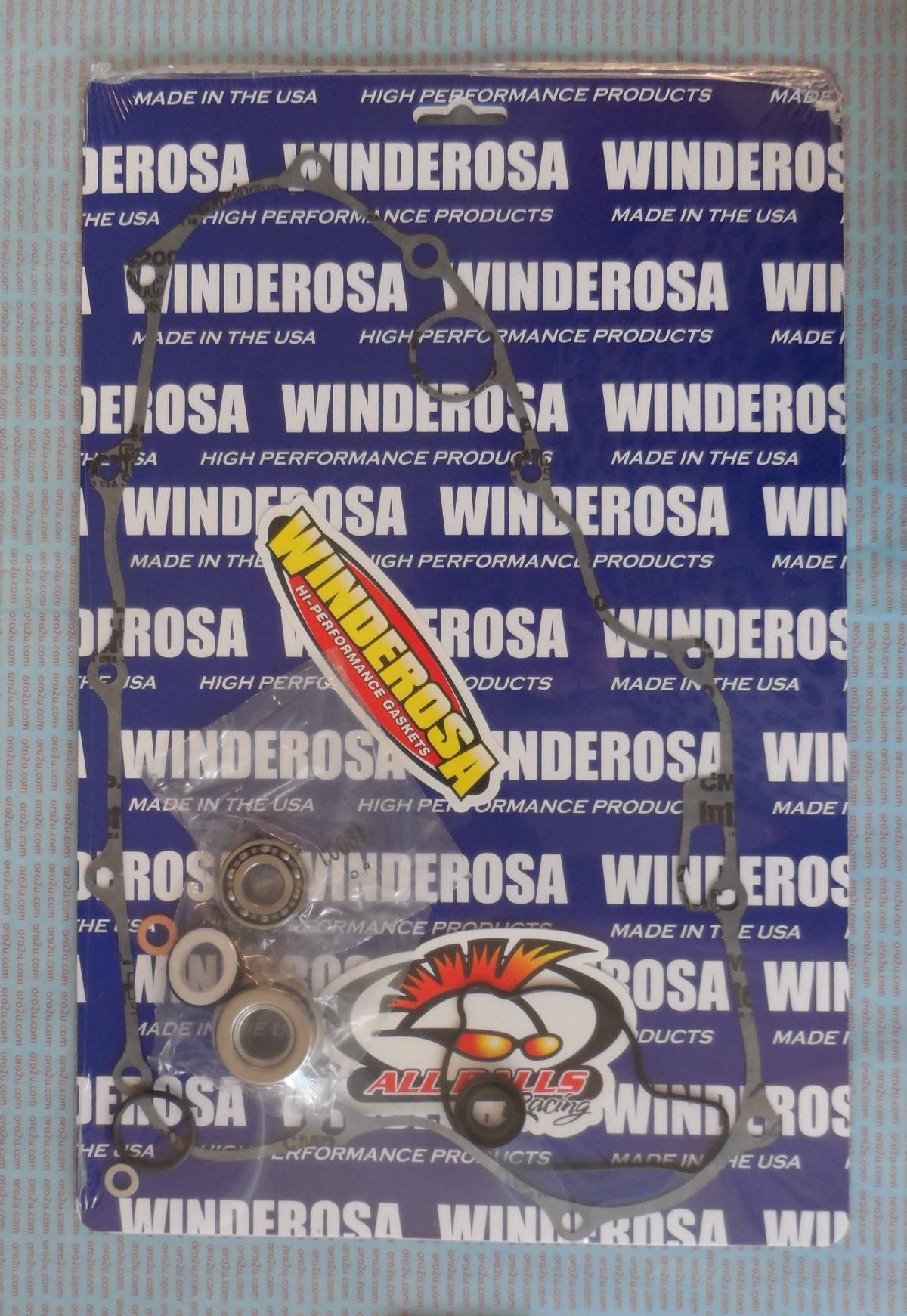WINDEROSA WATER PUMP GASKET KIT HONDA CRF450X 2005-2017, With bearing
