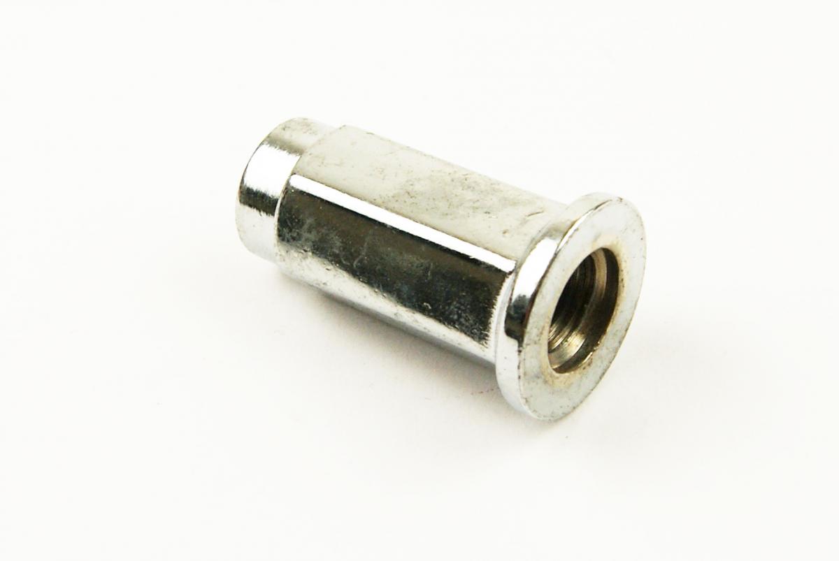 CHROME WHEEL NUT 3/8" 24TPI FLAT